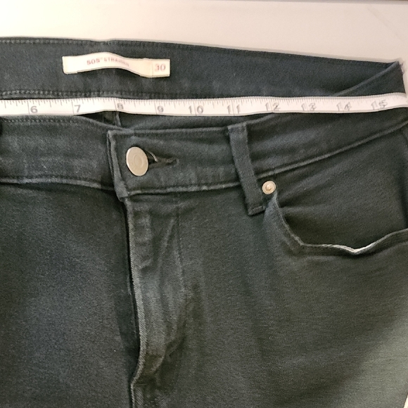 Levi's Green Straight-Leg Jeans Classic Style - Picture 4 of 6